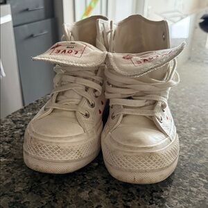 Crafted with Love White High-Top Women's Converse